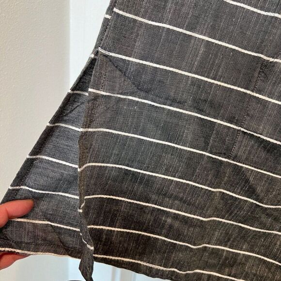 NWT Koy Resort Gray Striped Sleeveless Monterey Hooded Swim Cover-Up, Size Large - Picture 4 of 8